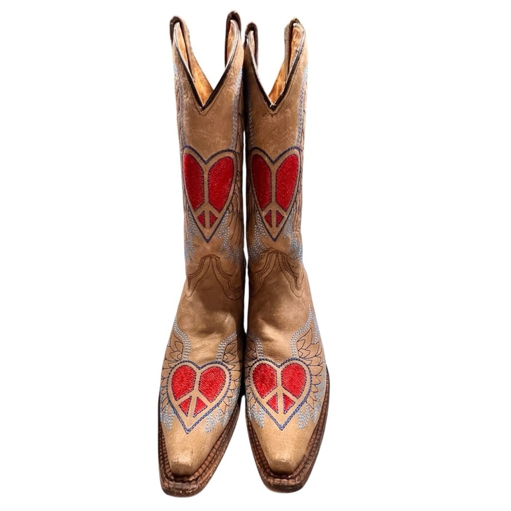 Corral Heart & Angel Wing Western Boots Sz-6